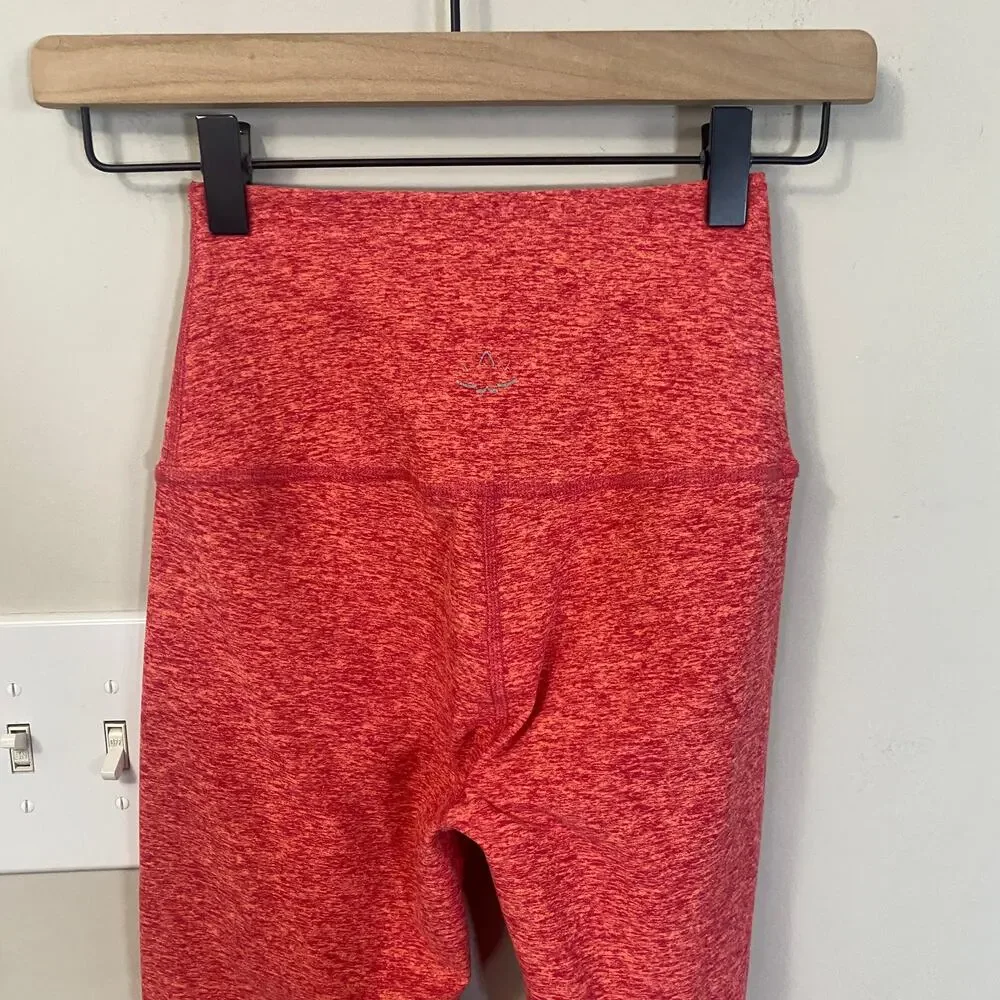 Beyond Yoga Space Dye Leggings Ankle Length Orange Pink High Waisted Sz S